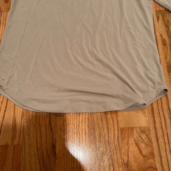 ESNTLS Mens Long Sleeve Shirt Tan Size Large - Picture 3 of 3